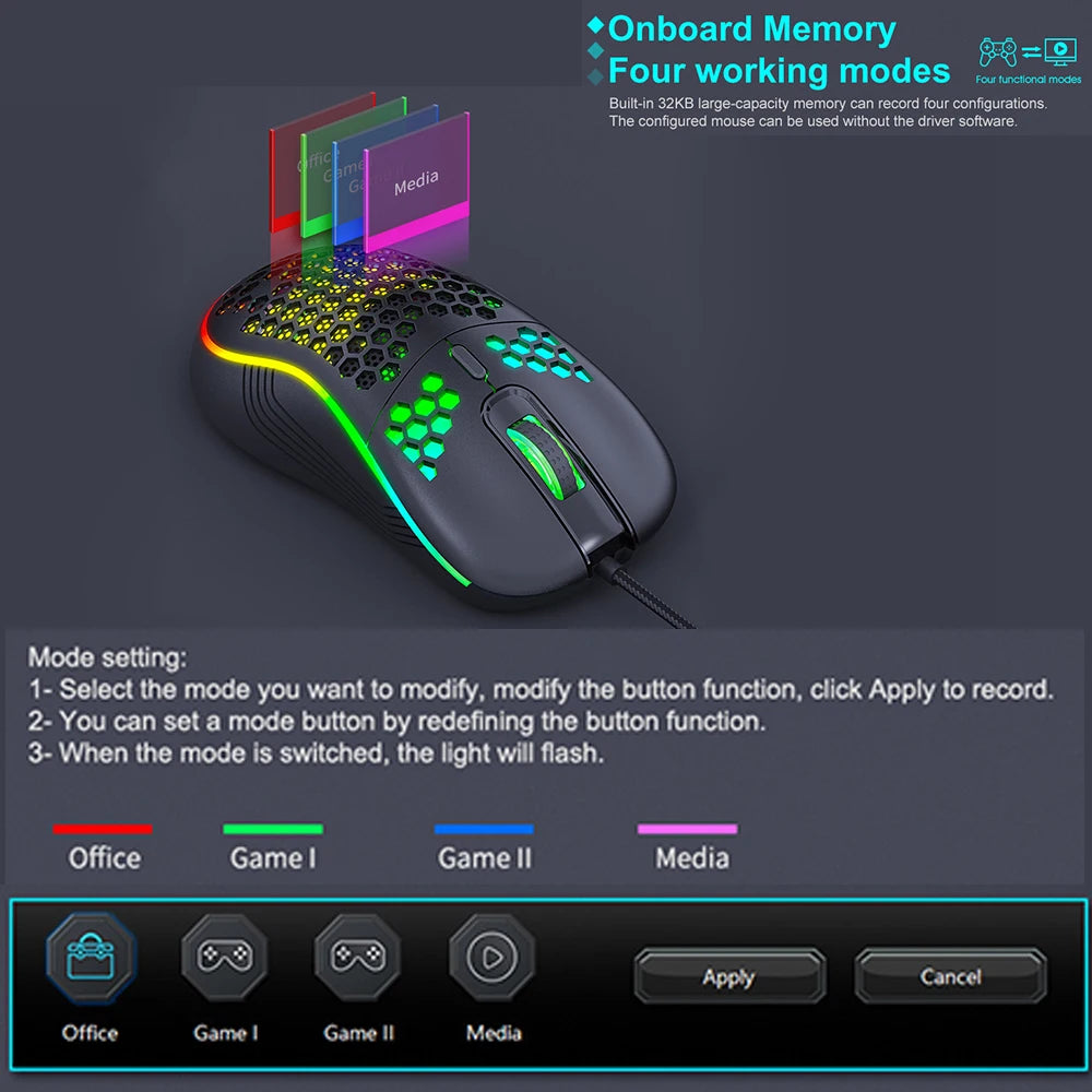 USB Wired Mechanical Gaming Mouse