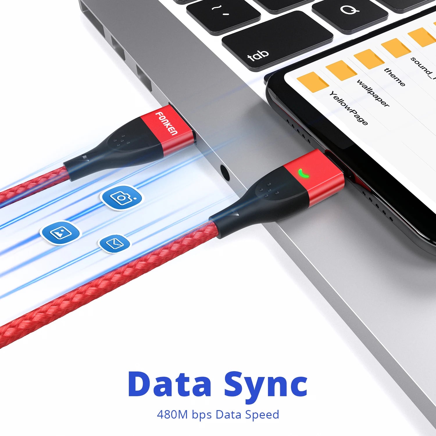 FONKEN Magnetic Adaptable Charging Cable