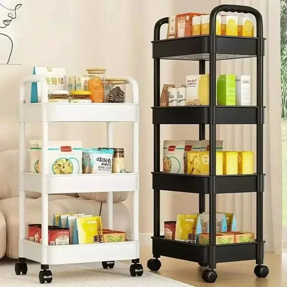 Multi-Layer Mobile Storage Shelf