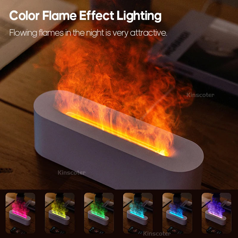 KINSCOTER Flame Aroma Diffuser & Air Humidifier