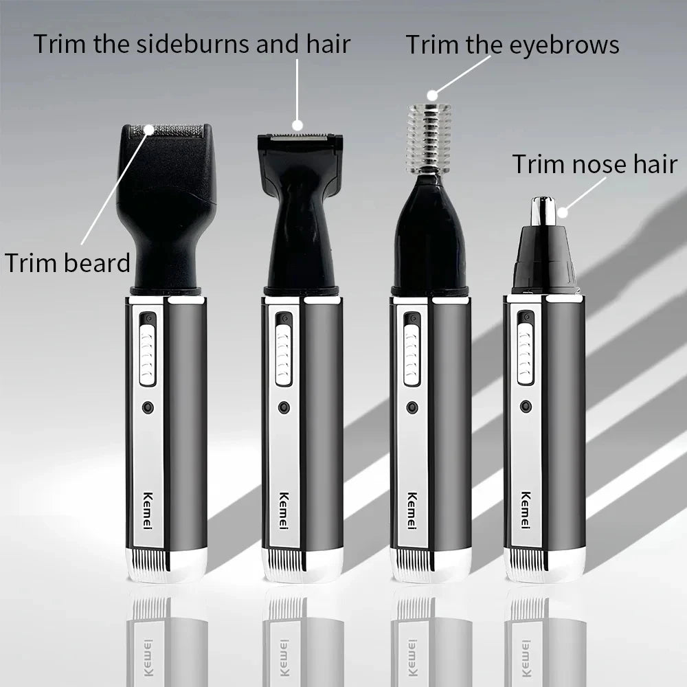 Kemei 4-in-1 Professional Electric Shaving & Hair Cutting Set