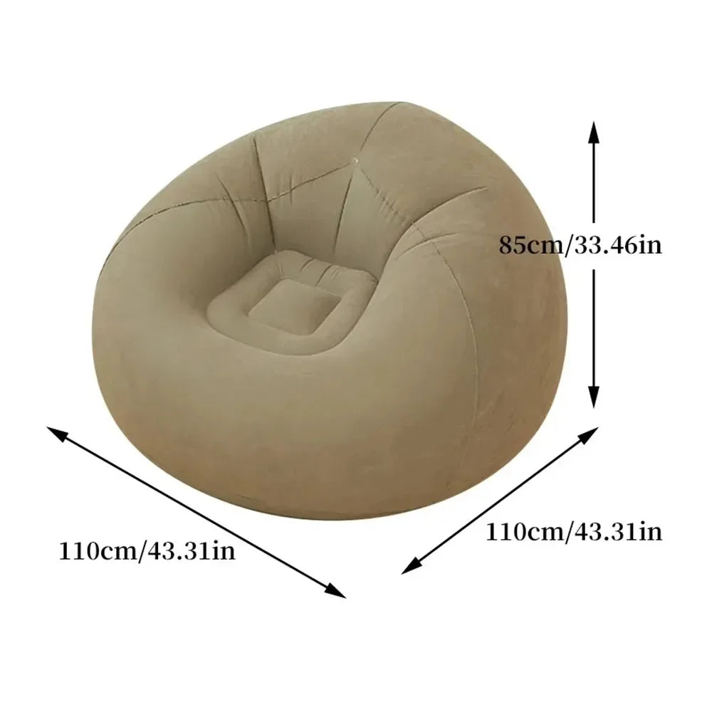 Spherical Flocking Inflatable Sofa