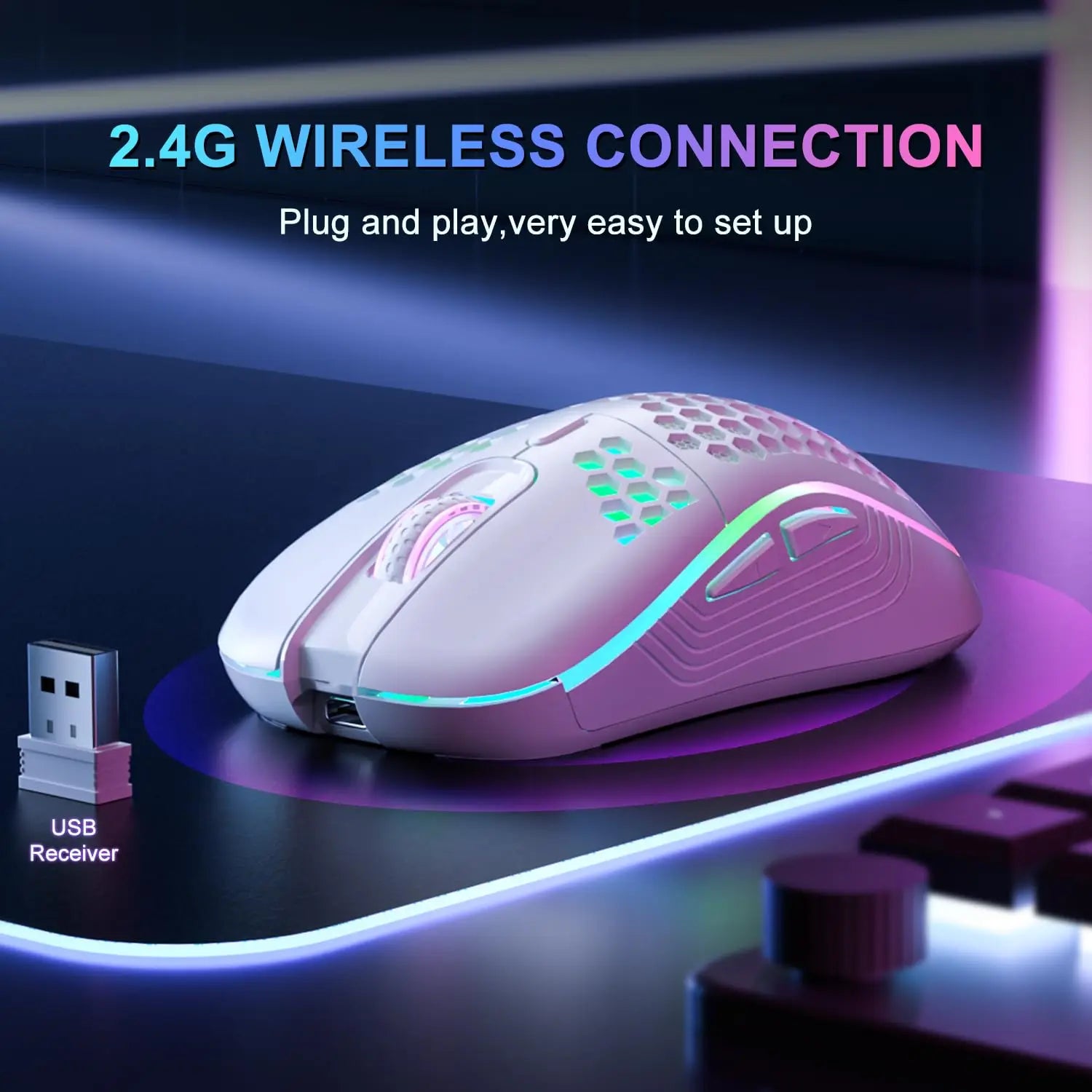 2.4G Wireless Gaming Mouse RGB