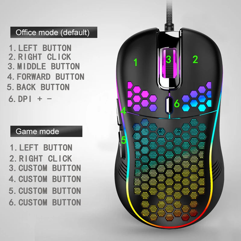 USB Wired Mechanical Gaming Mouse