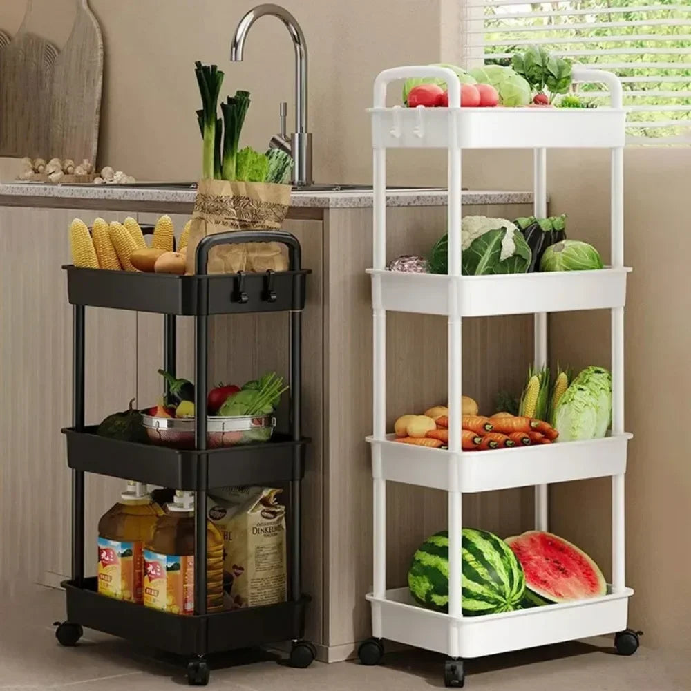 Multi-Layer Mobile Storage Shelf